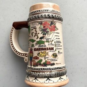 Vintage Porcelain Agiftcorp Caribbean Pirate Beer Stein